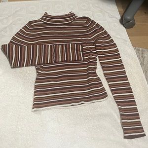 Brown striped sweater